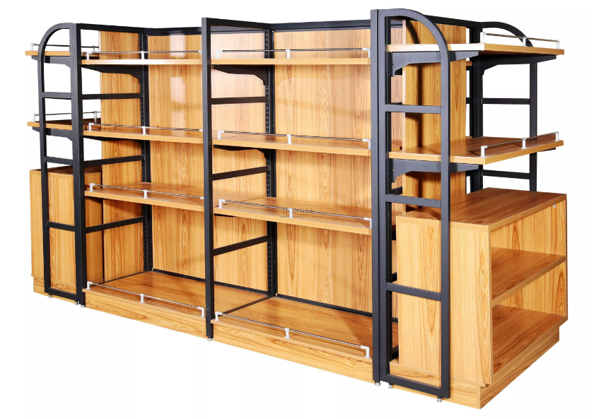 超市钢木货架 超市钢木货架